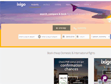 Tablet Screenshot of dial.ixigo.com